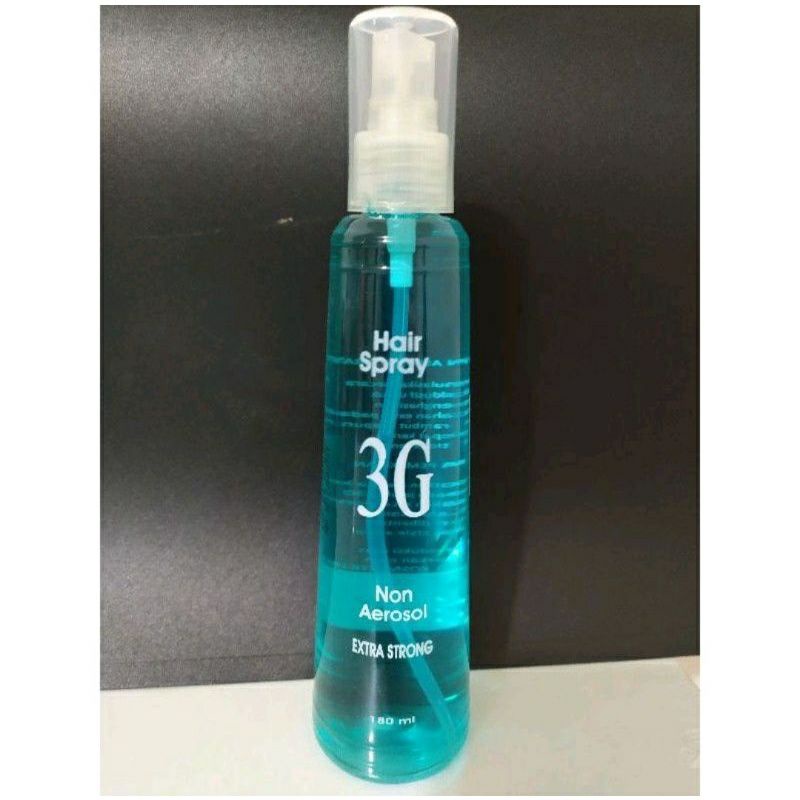 3G HAIR SPRAY NON AEROSOL - 180 ML/HAIR SPREY 3G/PENGERAS RAMBUT/PENGERAS RAMBUT UNTUK KLINTONG