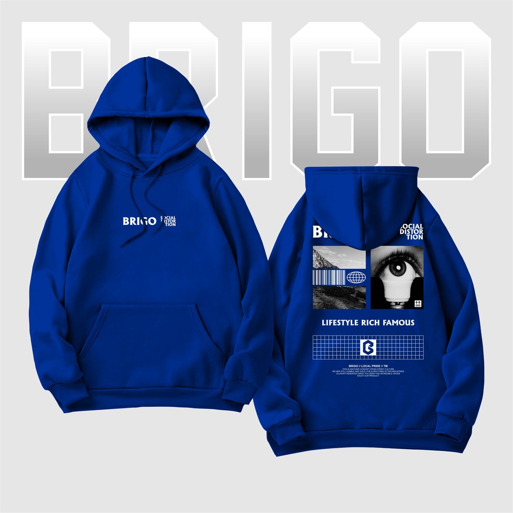 BRIGO Jumper Hoodie Social Distortion || Sweater Hoodie BRIGO Sablon DTF Fleece Cotton || SIZE M-XXL (Pria &amp; Wanita) Free stiker&amp;Gantungan Kunci