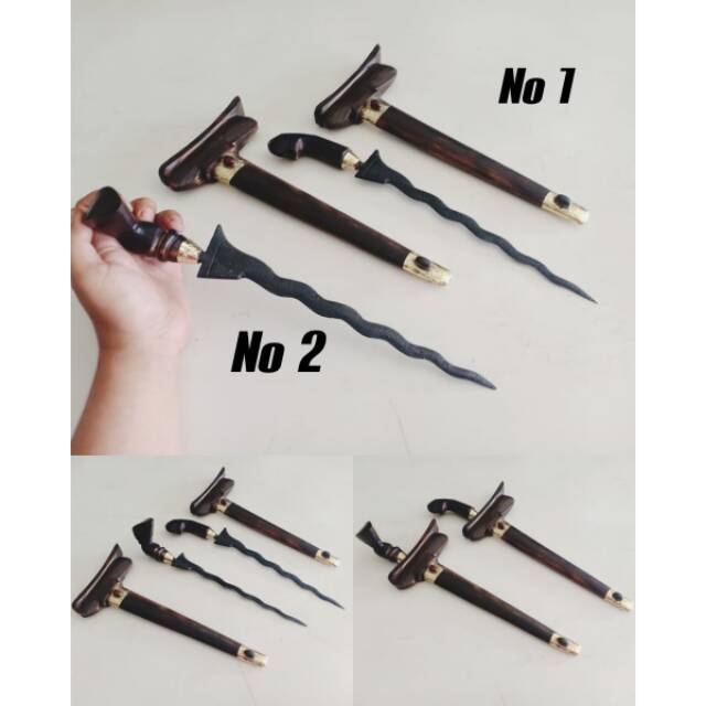 Keris jawa kuno berlapadz ukuran besar