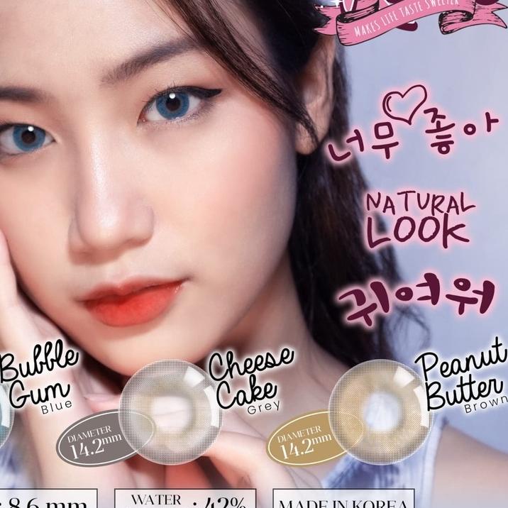 ♘ SOFTLENS SUGAR RUSH GREY MINUS -0.50 S/D -10.00 / CHEESE CAKE GREY ☏