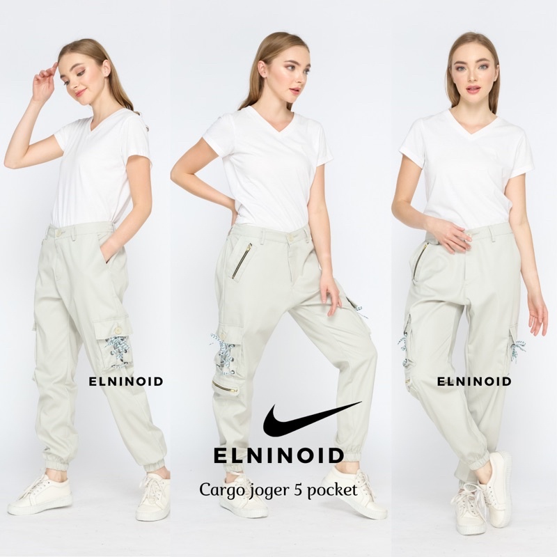 ELNINOID CARGO  JOGER CASUAL 5 POCKET PREMIUM SIZE M L XL 