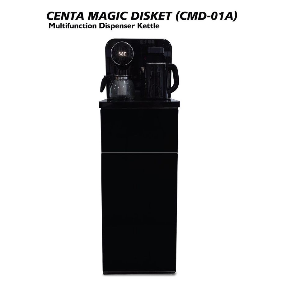 Centa Magic Disket Dispenser Canggih Galon Bawah . Hitam . Baru