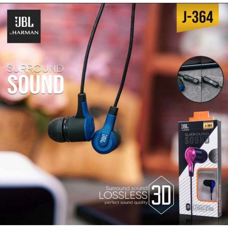 Headset Hansfree Earfone JBL J-364 Super Bass