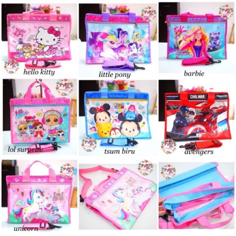 tas tenteng anak / tas selempang anak / tas les sekolah / tas les / tas sekolah