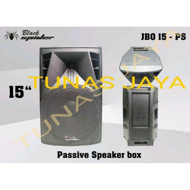 Speaker pasif 15 inci black spider JBO 15ps