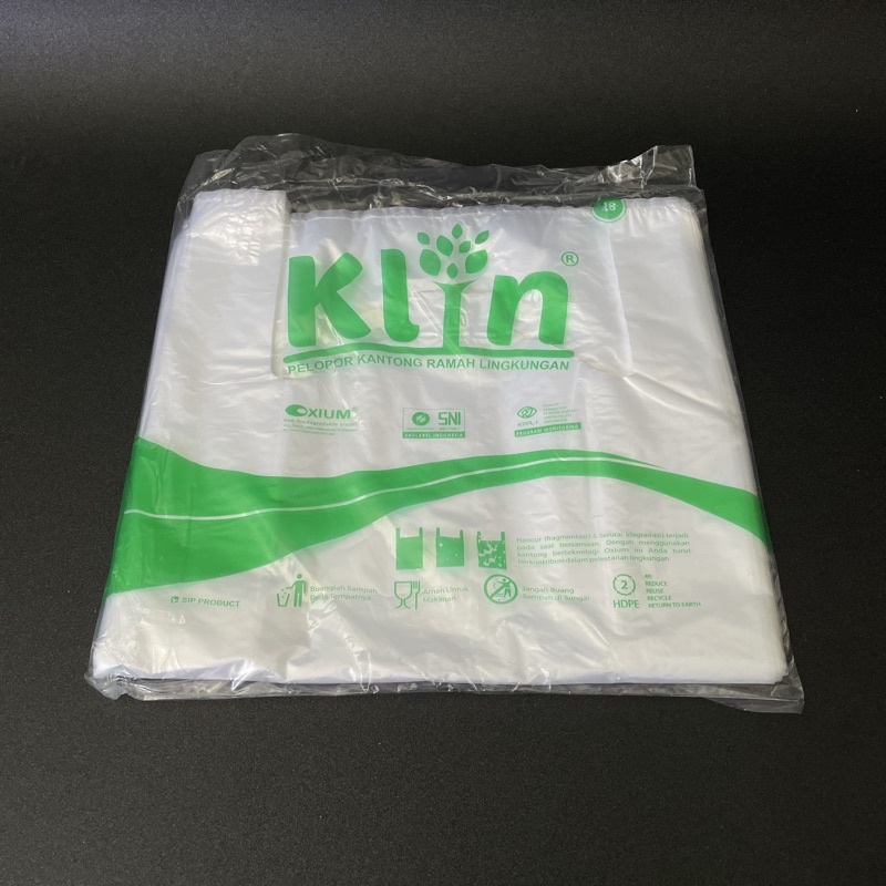 Kantong Plastik Kresek Bening Oxium KLIN Natural RAMAH LINGKUNGAN