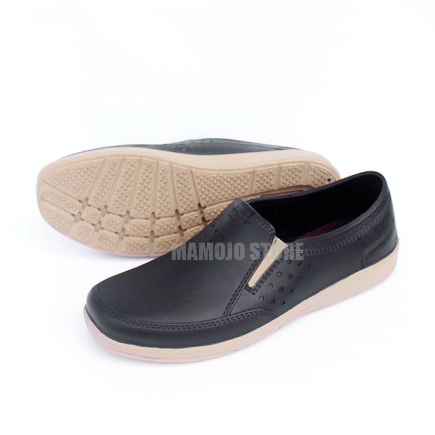 OBRAL Sepatu Pria Slip On Full Karet - Slip on Pria Karet – Sepatu Elastis- Sepatu Slop Pria AWK 557