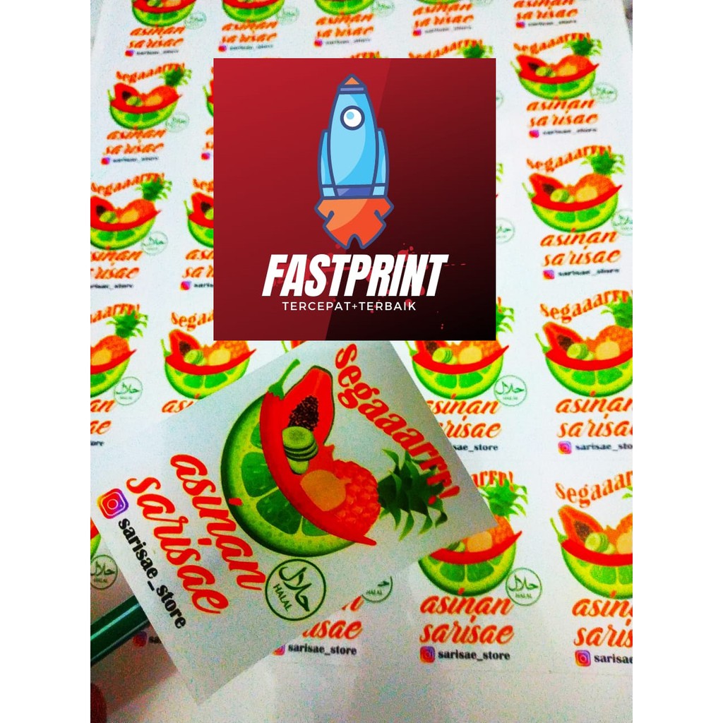

Cetak Stiker Label A3+ Cutting / Cetak Stiker Label Merk Kemasan Produk Termurah