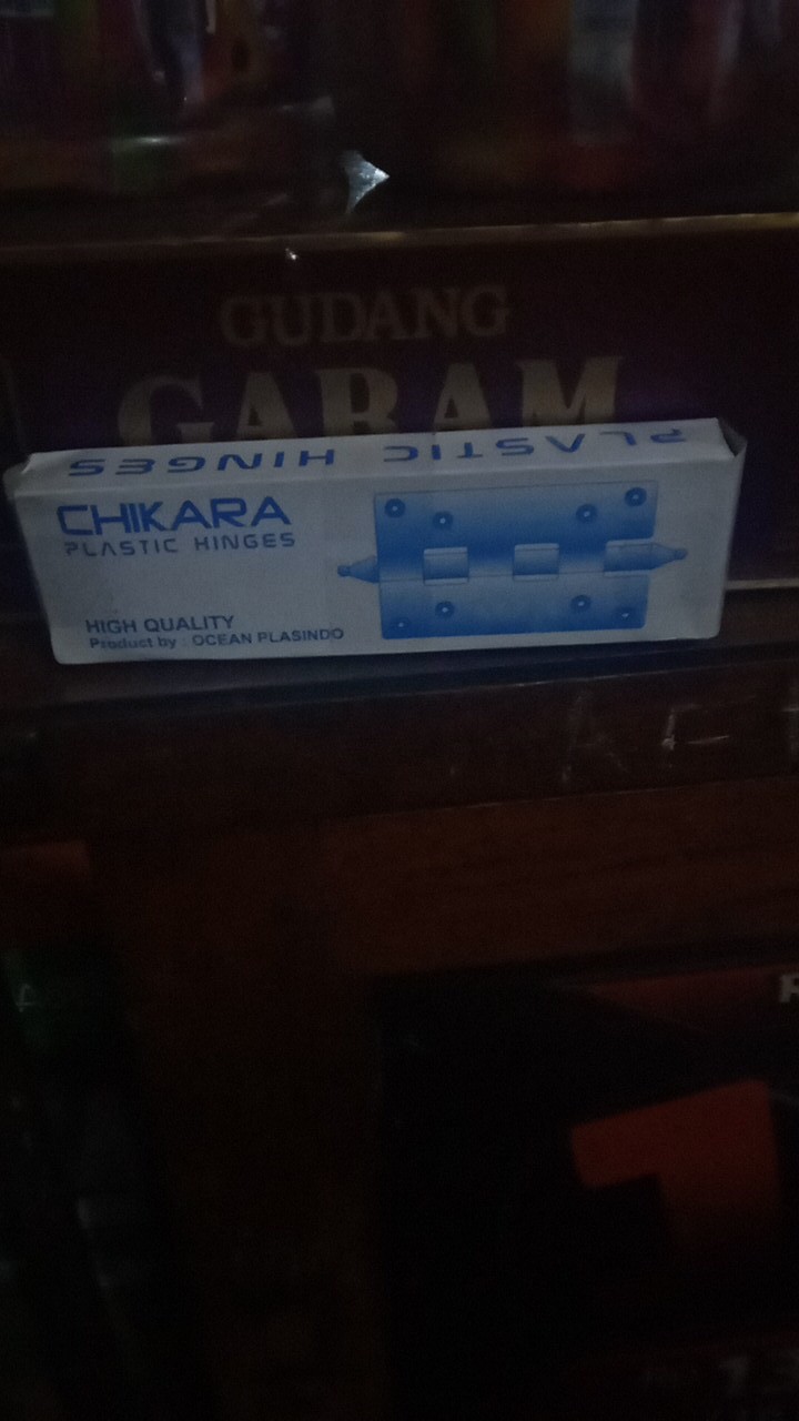 Engsel Pvc Plastik Coklat / Engsel Pintu Kamar Mandi Pvc (c353)