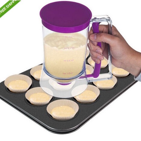 Batter dispenser Gelas Takar Adonan Kue dapur chef cake mold cetakan