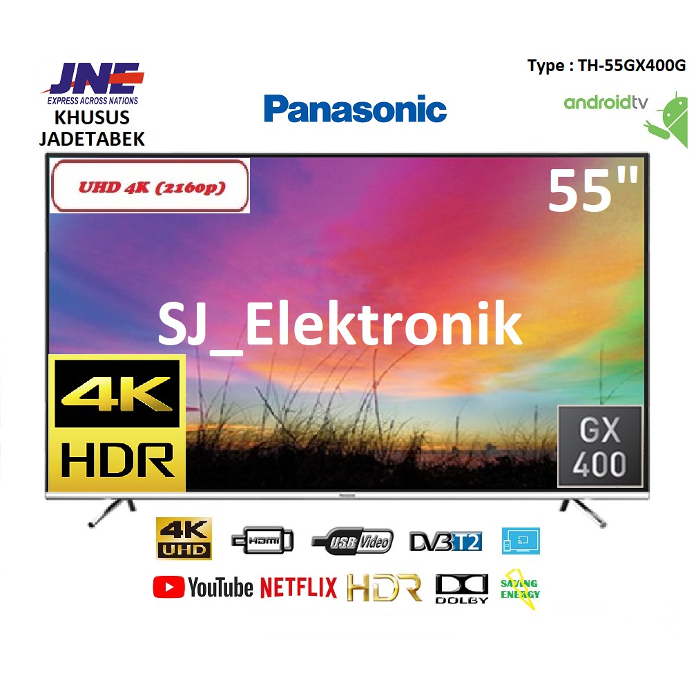 Led Tv Panasonic 55 Inch Th 55gx400g 55gx400 Uhd 4k Androidtv Hdmi Usbmovie Shopee Indonesia
