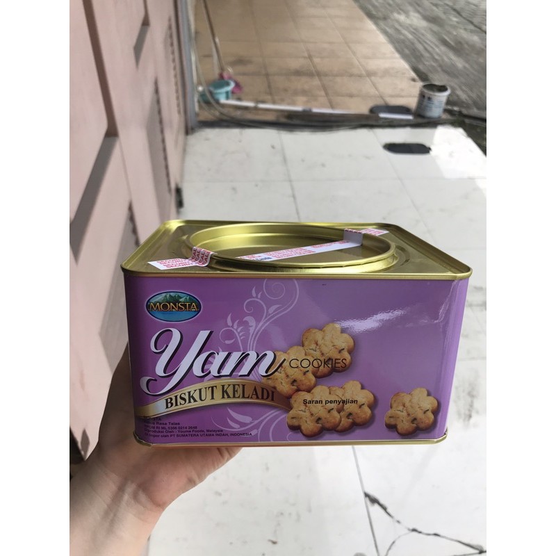 

YAM COOKIES BISKUIT KELADI 700 GRAM KUE KELADI RAPUH ENAK SNACKY MEDAN YAM MONSTA YAM SG ROTI KELADI