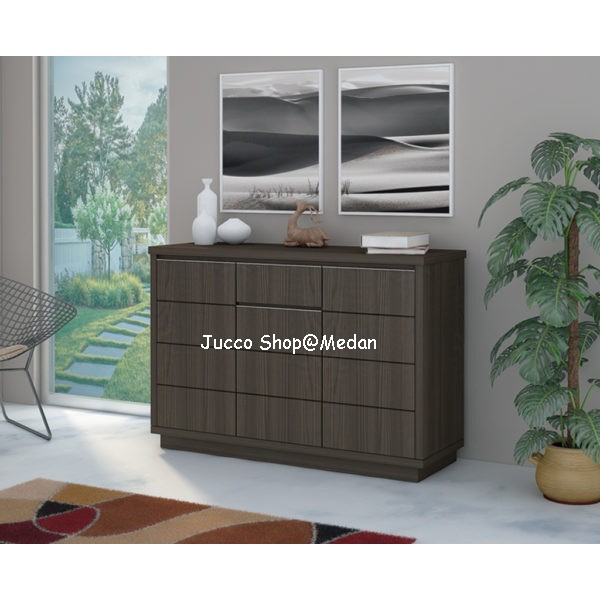 Rak Serbaguna Murah - Buffet Minimalis Siantano Havana 121 uk120cm - Lemari Serbaguna - Meja - Medan