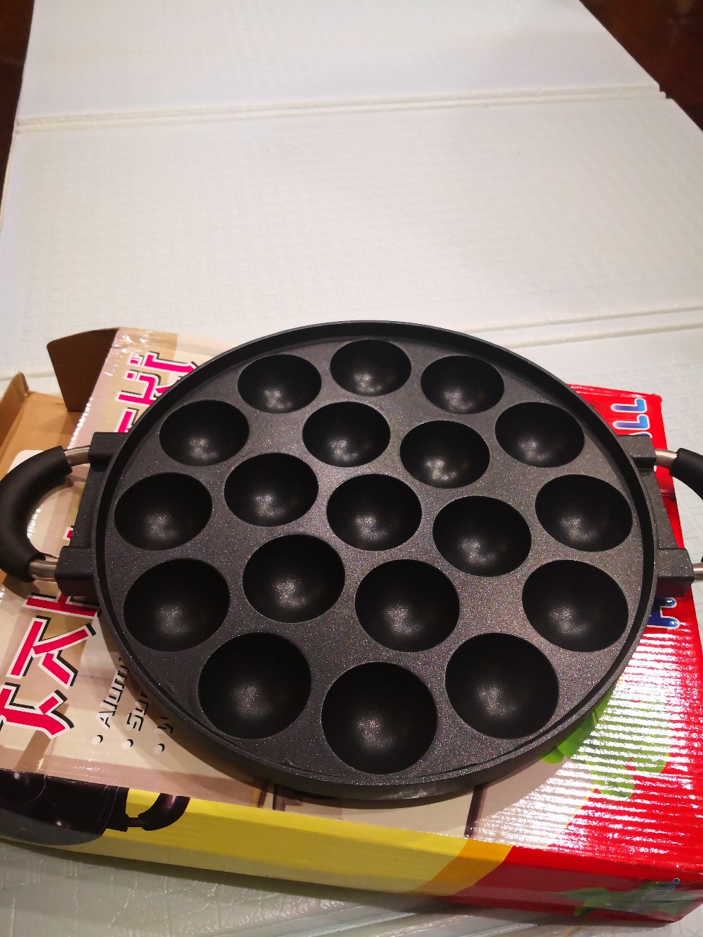 Cetakan Takoyaki 19 Lubang Lebih Banyak Panci Anti Lengket Paling Laris