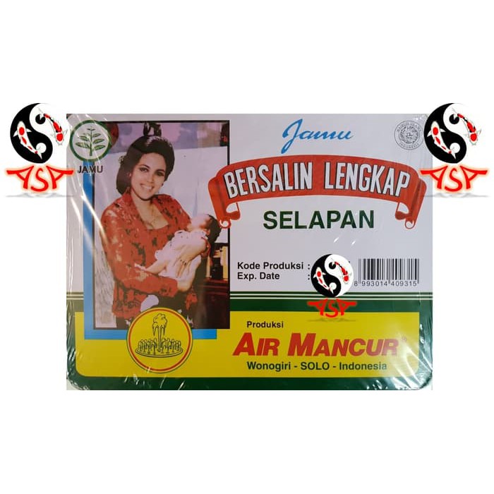 Jamu Bersalin Lengkap Selapan Air Mancur 40 hari serbuk Jamu bersalin