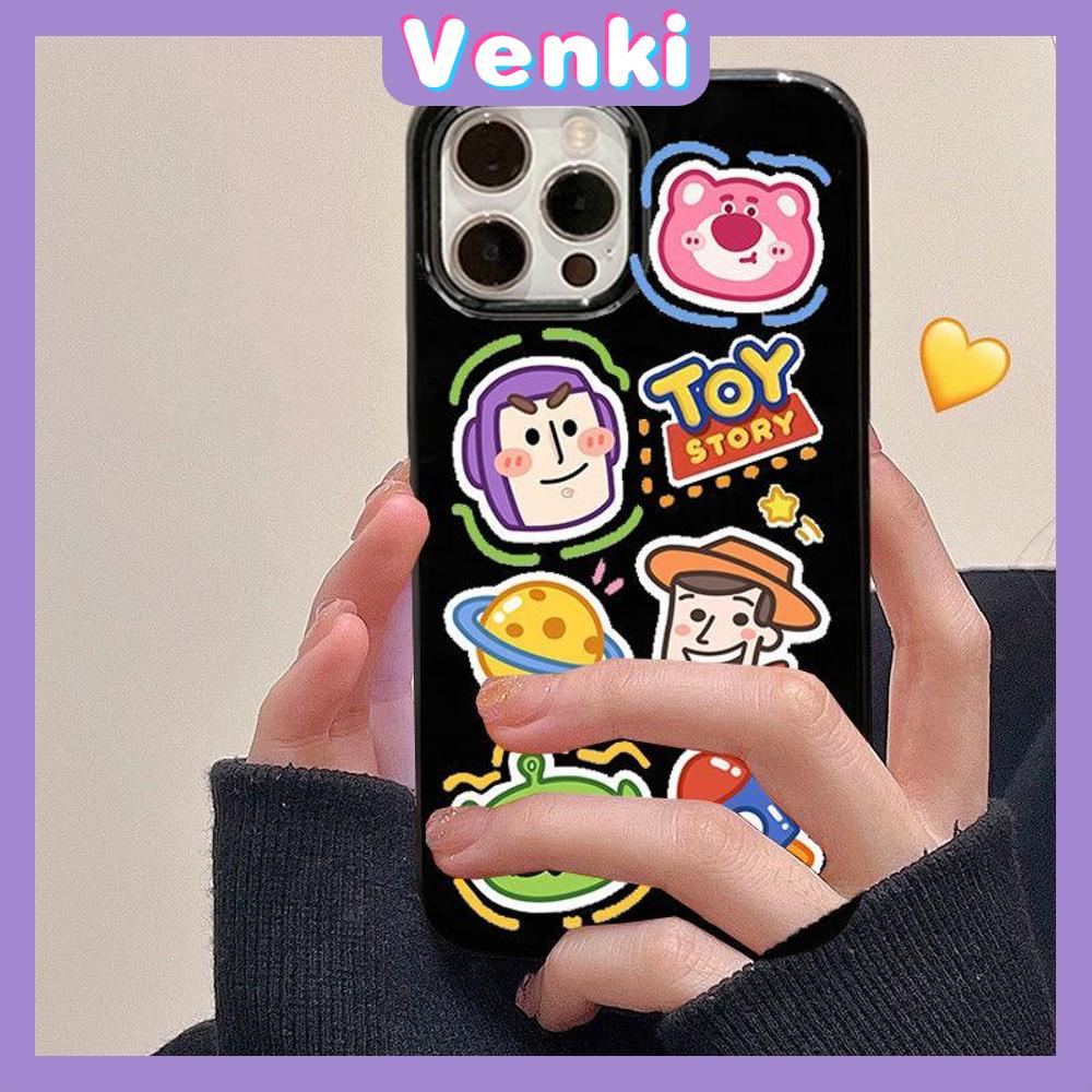 iPhone Case Silicone Soft Case Black TPU Glossy Big Hole Camera Protection Shockproof Cute Cartoon For iPhone 13 Pro Max iPhone 12 Pro Max iPhone 11 Pro Max iPhone 7Plus iPhone x