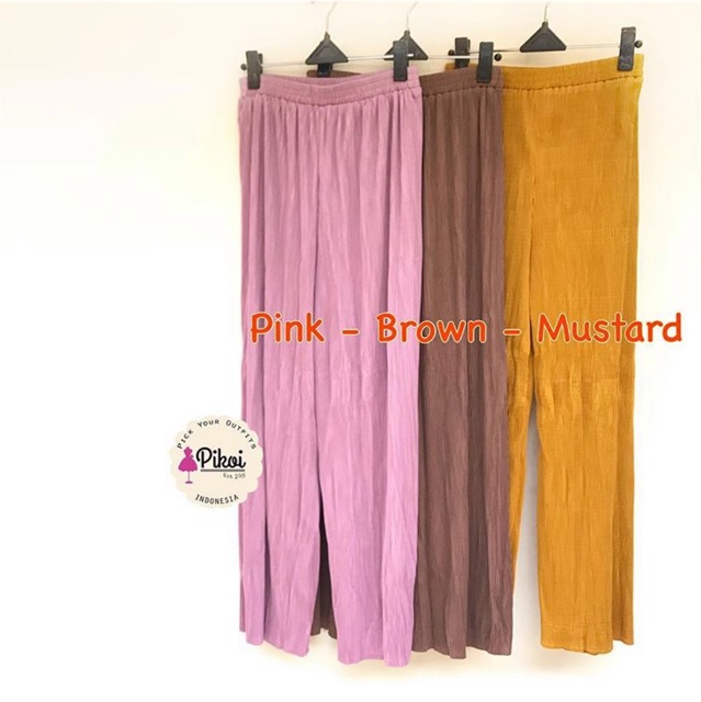 Kulot plisket termurah / kulot panjang polos / kulot muslimah / celana panjang / kulot pleated /1755