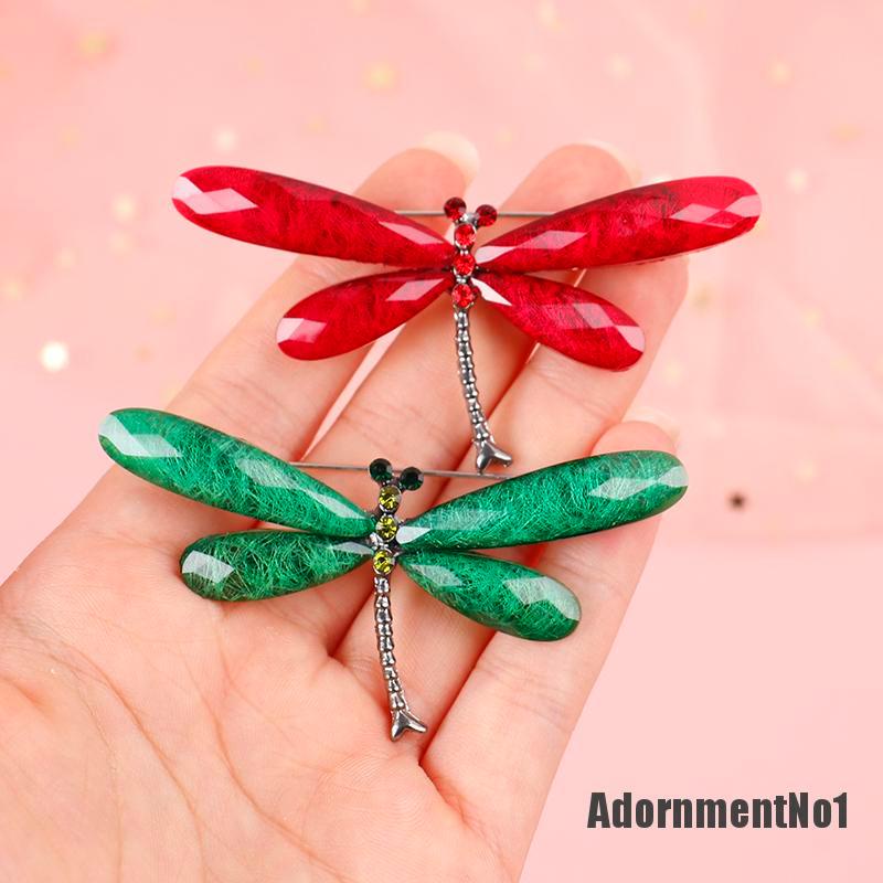 (Adornmentno1) 1pc Bros Pin Bentuk Capung Untuk Wanita