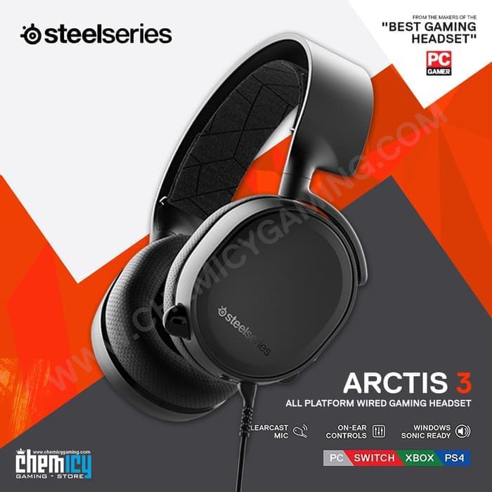 Steelseries Arctis 3 Black with 7.1 Surround