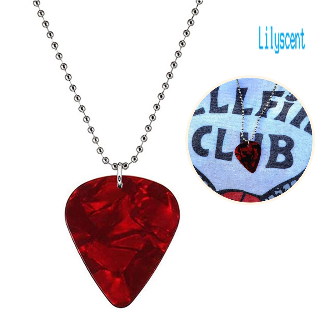 Kalung Liontin Pick Gitar Untuk Unisex
