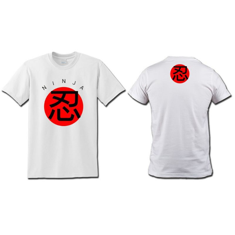 KAOS DISTRO PREMIUM NINJA SYMBOL SIZE S M L XL XXL SAMURAI