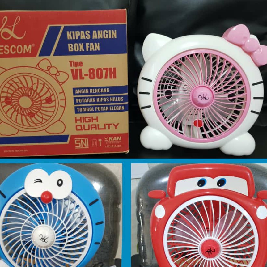 Kipas angin karakter doraemon hello kitty