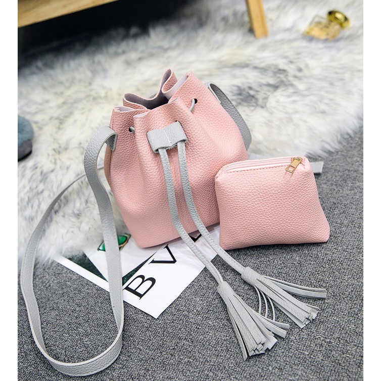 Handbag Serut 2 IN 1 - Tas Selempang - LW001