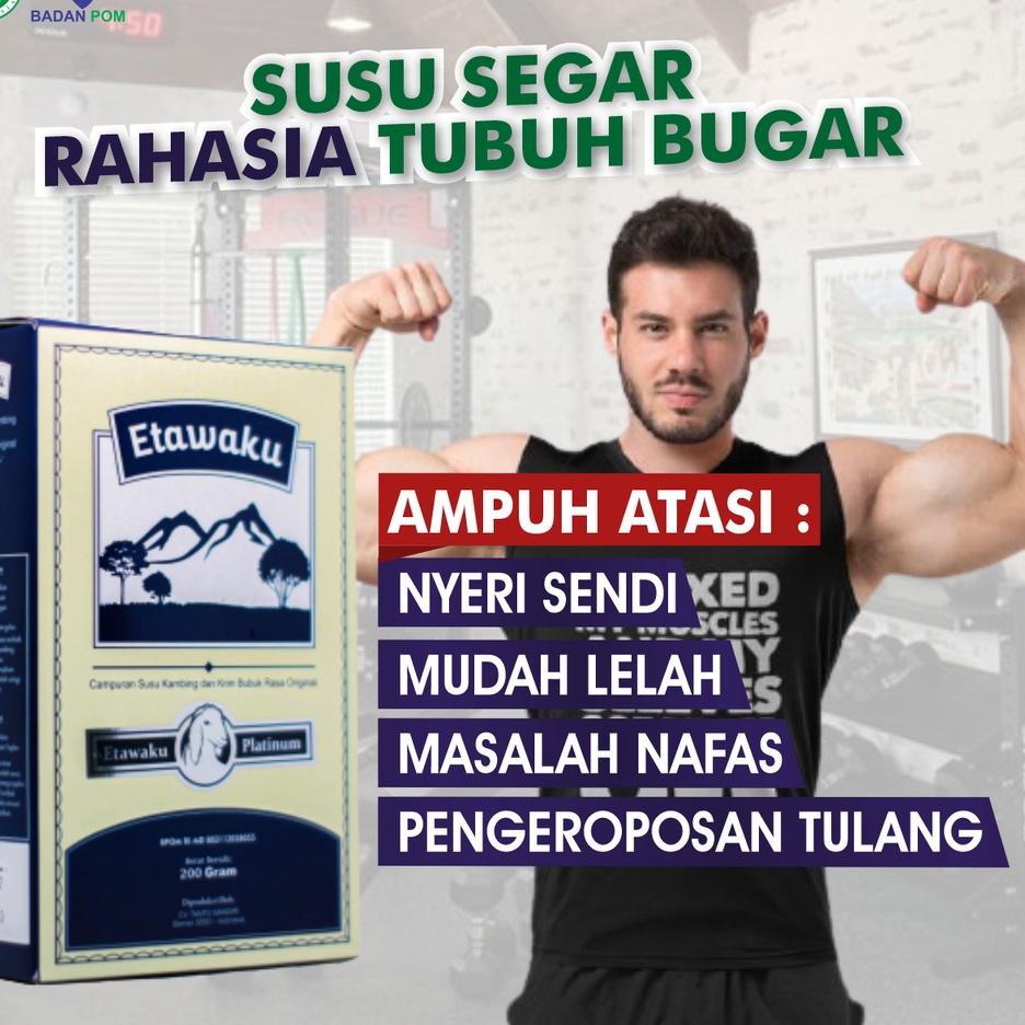 

PROMOSI !!! 9.9 ETAWAKU PLATINUM SUSU KAMBING ETAWA 1 BOX - TUBUH BUGAR AKTIVITAS LANCAR PRODUK ASLI 100% AMAN DIKONSUMSI [KODE 82]