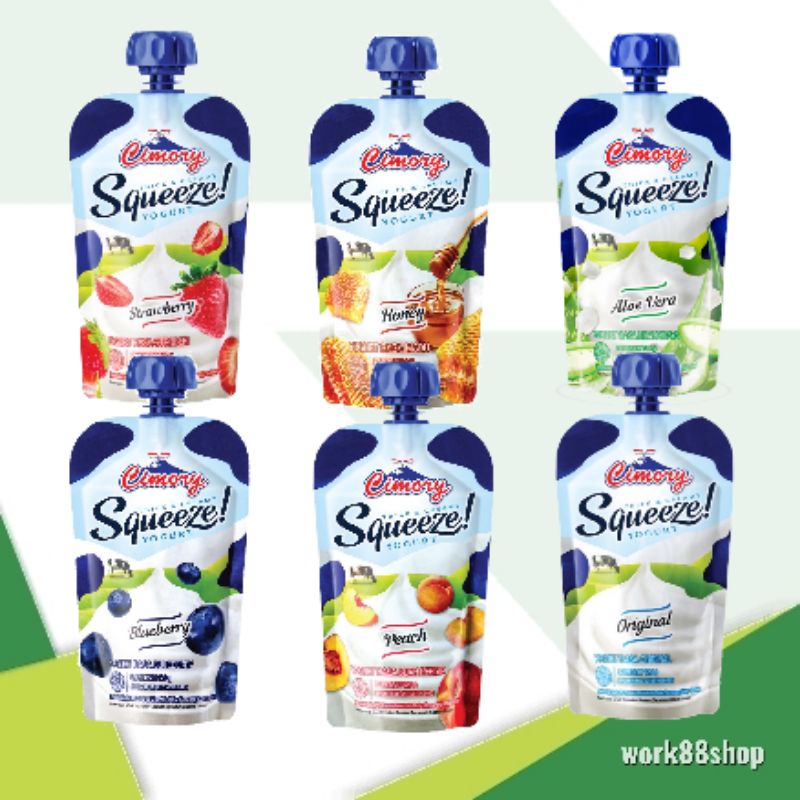 

Yogurt Squeeze Cimory 120gr | Aloevera | Honey | Peach | Strawberry | Blueberry