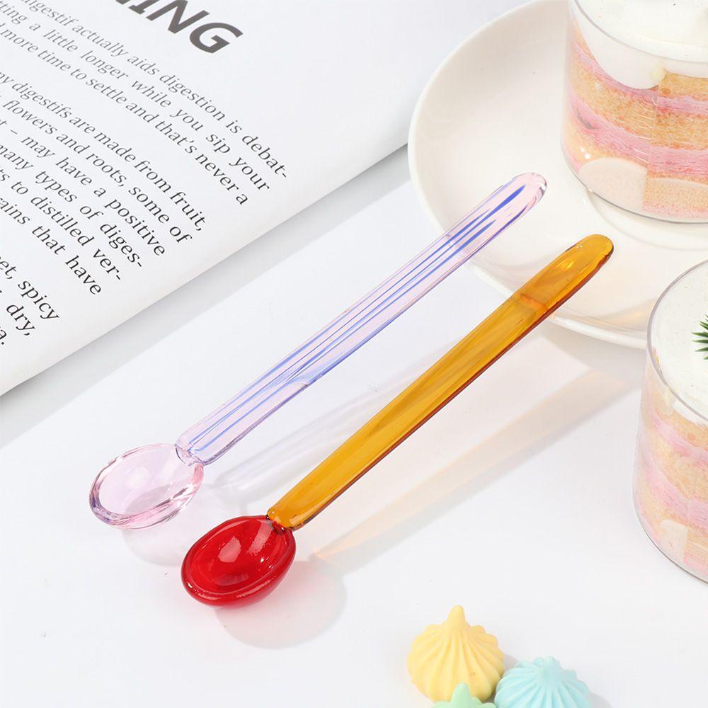 Solighter Crystal Dessert Spoon Ins Style Dessert Susu Spiral Spoon