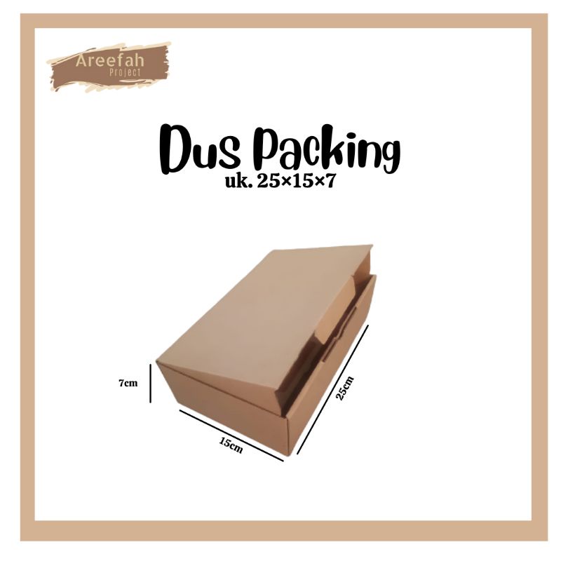 

KARDUS KARTON / KARDUS BOX / KARDUS PACKING DIE CUT UKURAN 25x15x7 cm
