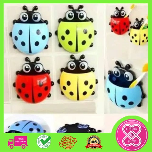 Tempat Sikat Gigi Kumbang / Ladybug Toothbrush Holder