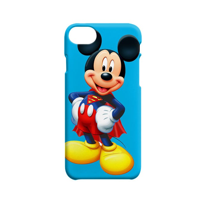 Indocustomcase Mickey MOuse Blue Apple iPhone 7 or 8 Cover Hard Case