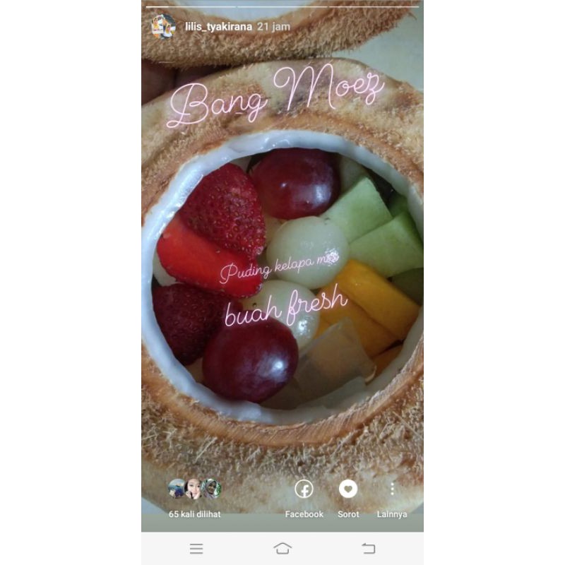 Puding kelapa muda Batok