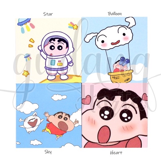 Sticky Notes Crayon Shinchan Notes Karakter Kartun Jepang GH 301479