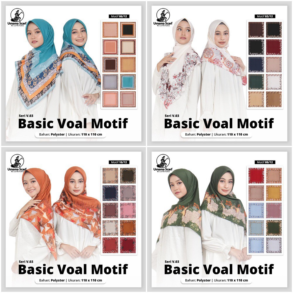 AV - JILBAB SEGI EMPAT MOTIF PREMIUM / KERUDUNG MOTIF RANDOM