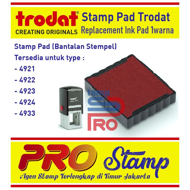 

Replacement Ink Pad / 4921,4922,4923,4924 (TANPA WARNA)