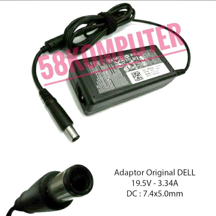 Adaptor Charger for Dell Latitude E6220 E6230 E6330 E6400 Inspiron 15 (3520) (3521) 19.5V 3.34A 7.4.5.0 65W