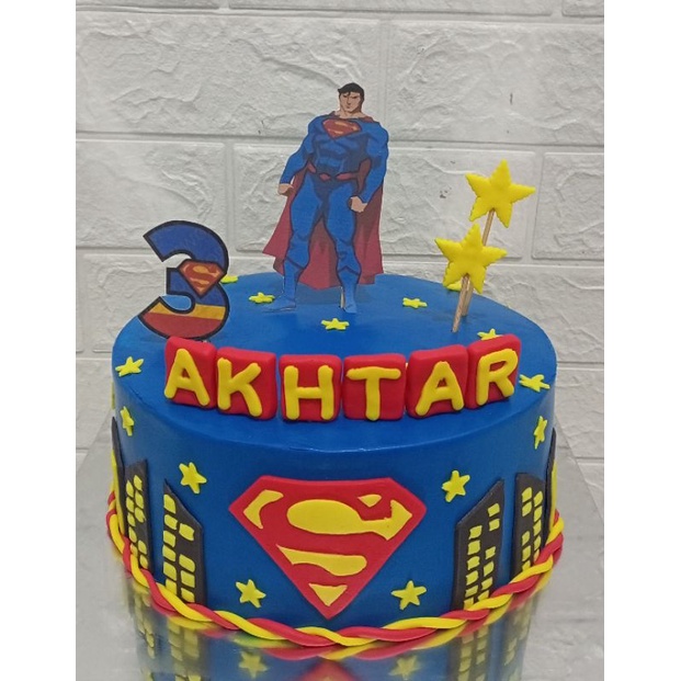 

kue ulang tahun superman