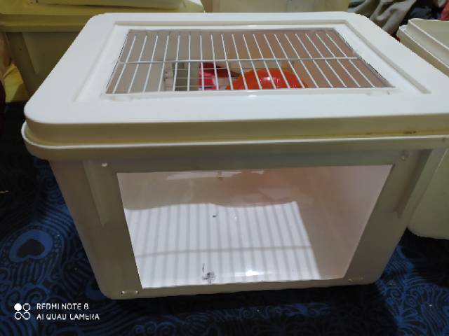 Box modif acrilik / akrilik jeruji atas besar kandang hamster gerbil