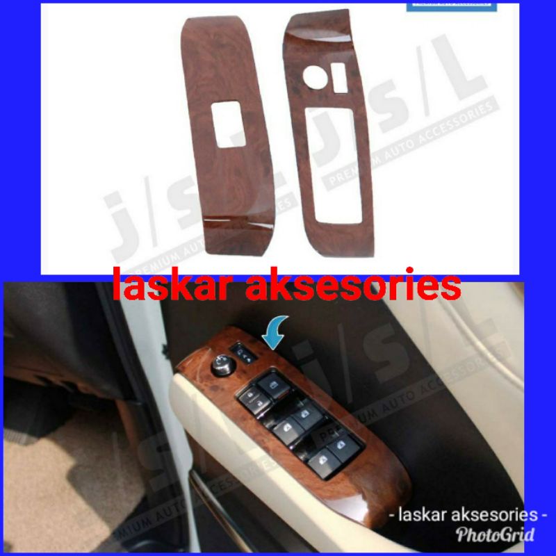 panel / ring power window / front power window wood toyota alphard