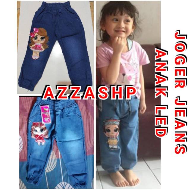 JOGER JEANS LED ANAK UMUR 1-4 THN