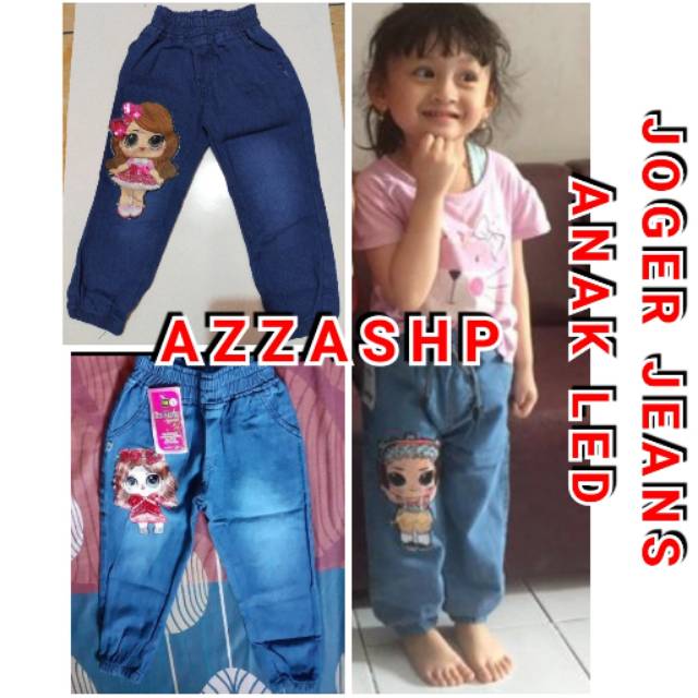 JOGER JEANS LED ANAK UMUR 1-4 THN