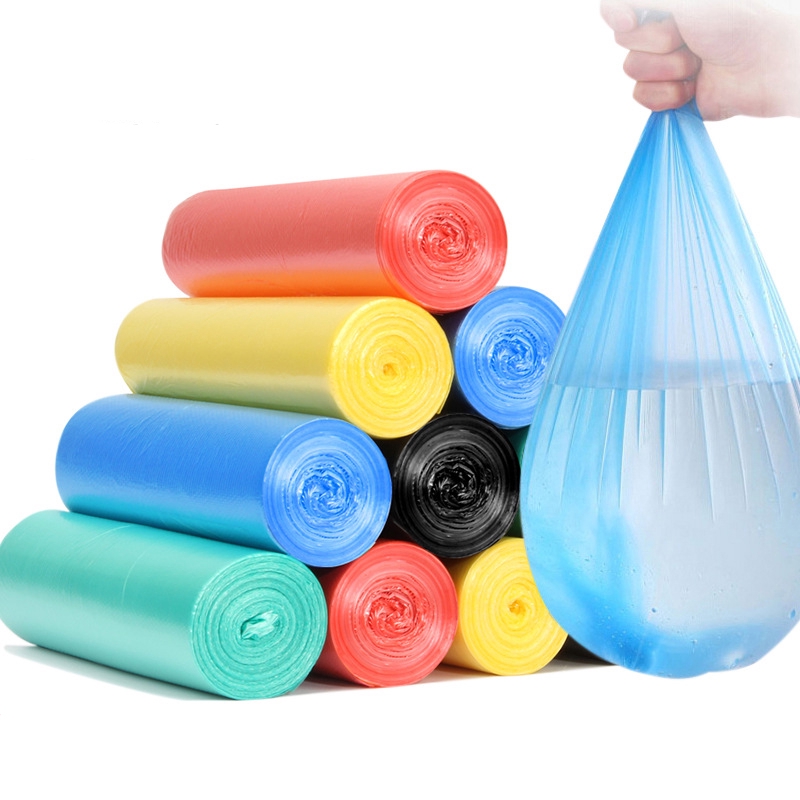 1Roll (30/20 Pcs）Thick Plastic Garbage Bags/Colorful Convenient Cleaning Waste Bag/Pet Stool Disposal Pick Up Plastic Trash Bags/ Home Household Kitchen Bedroom Living Room Waste Storage Bags