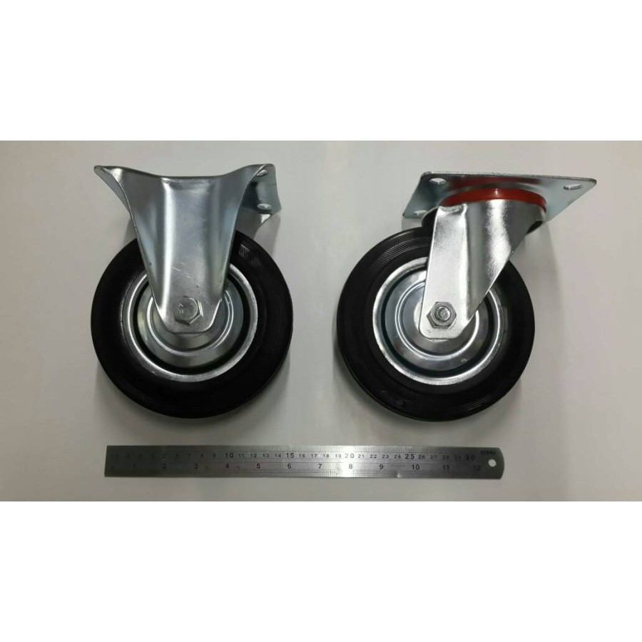 Roda Karet 6" Hidup + Mati Set ( @ 2 pc Hidup & Mati )