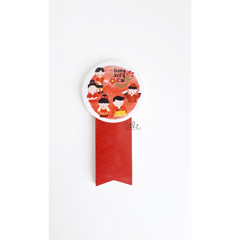 

(SCNY043/SCNY044) stiker imlek cny sincia untuk toples paperbag dus kotak iamcili [25pcs]