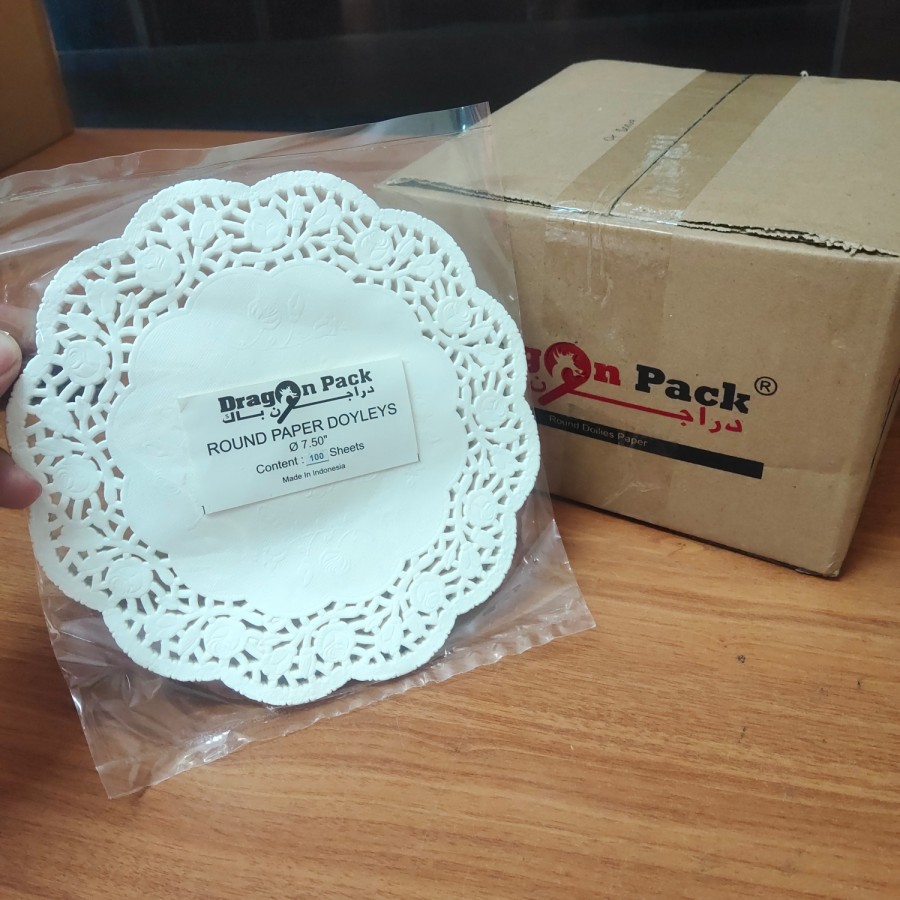 

Doilies Paper Round 7,5 inchi - Kertas Alas Renda Kue - 100 Lembar