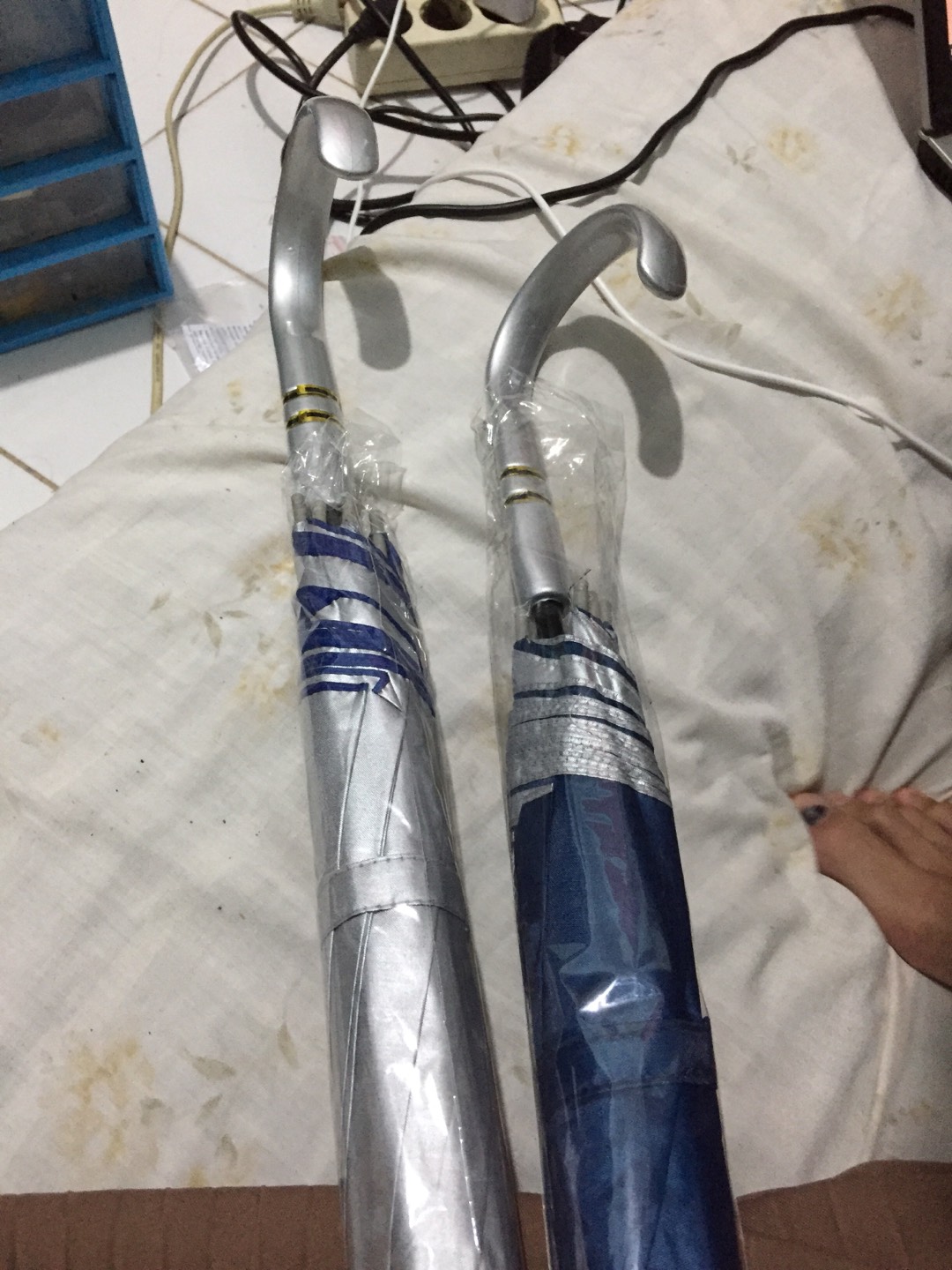Payung Panjang Standar Otomatis Silver Promosi Colorful-052