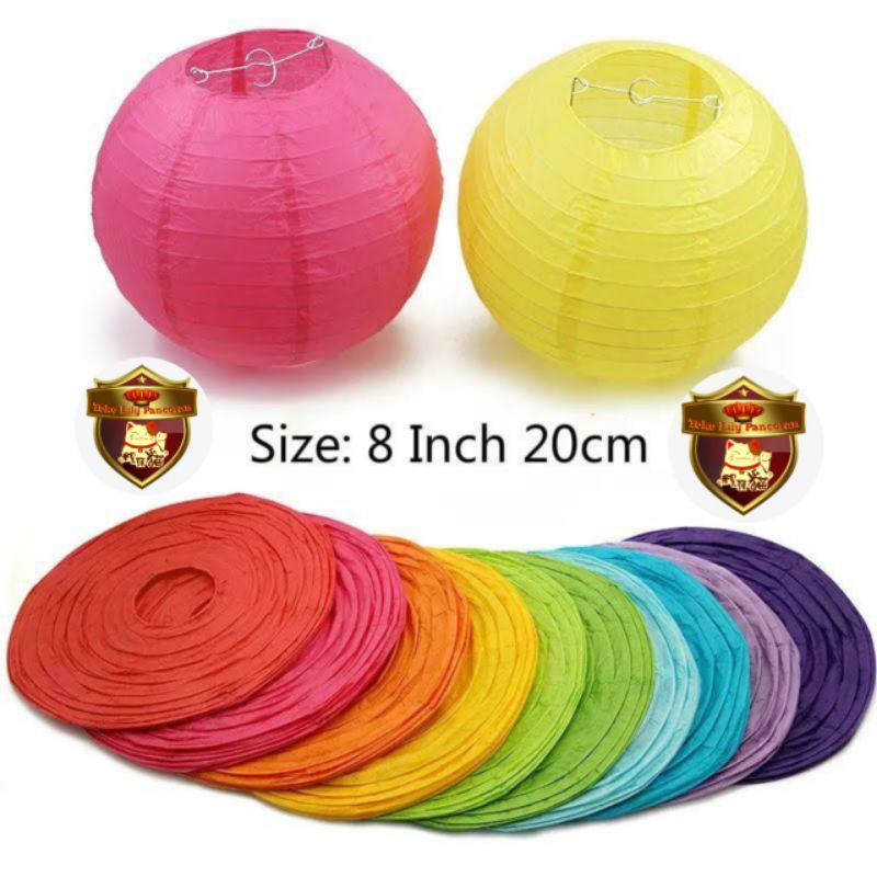 Lampion Warna warni / Lampion gantung / Bola warna warni