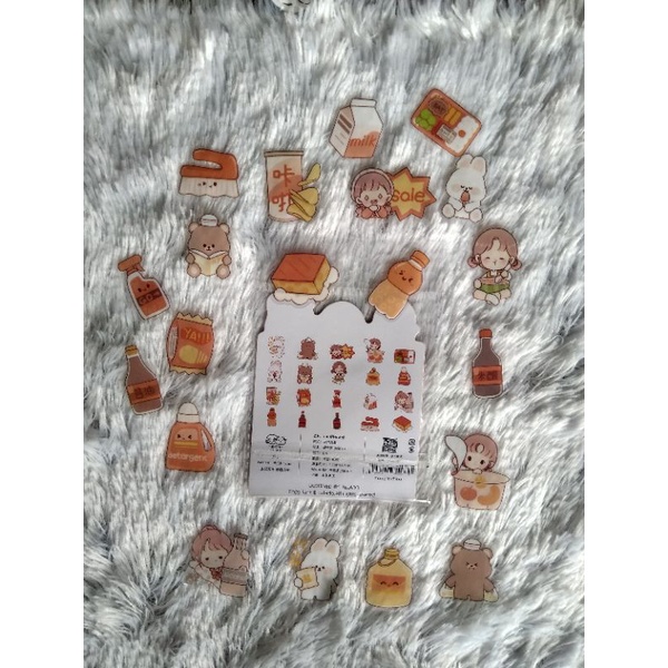

Sticker PVC Aesthetic Bujo Diary Shopping Series